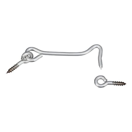 National Hardware National Hardware Silver Stainless Steel 4 in. L Hook and Eye 1 pk N348-417